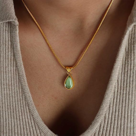 18K Gold Waterdrop Necklace