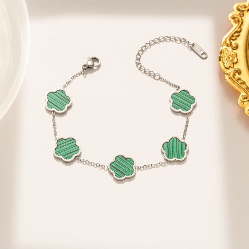 Silver Clove Bracelet