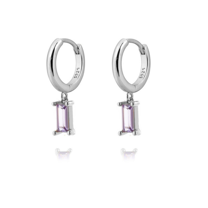 Gold Silver Huggies Dangle Hoop Earrings