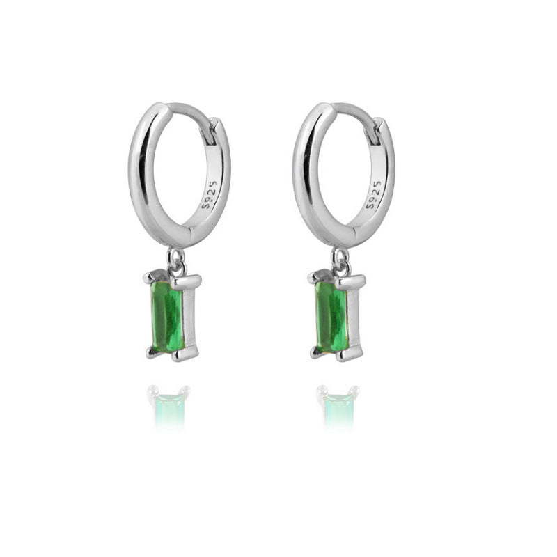 Gold Silver Huggies Dangle Hoop Earrings