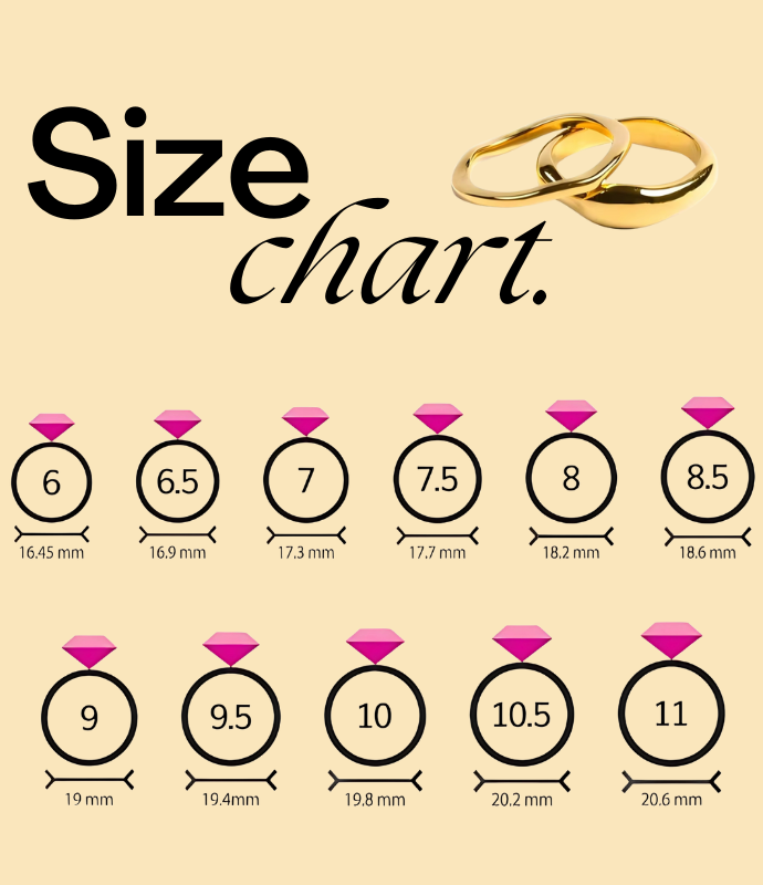 18K Gold Sunflower Stackable Rings