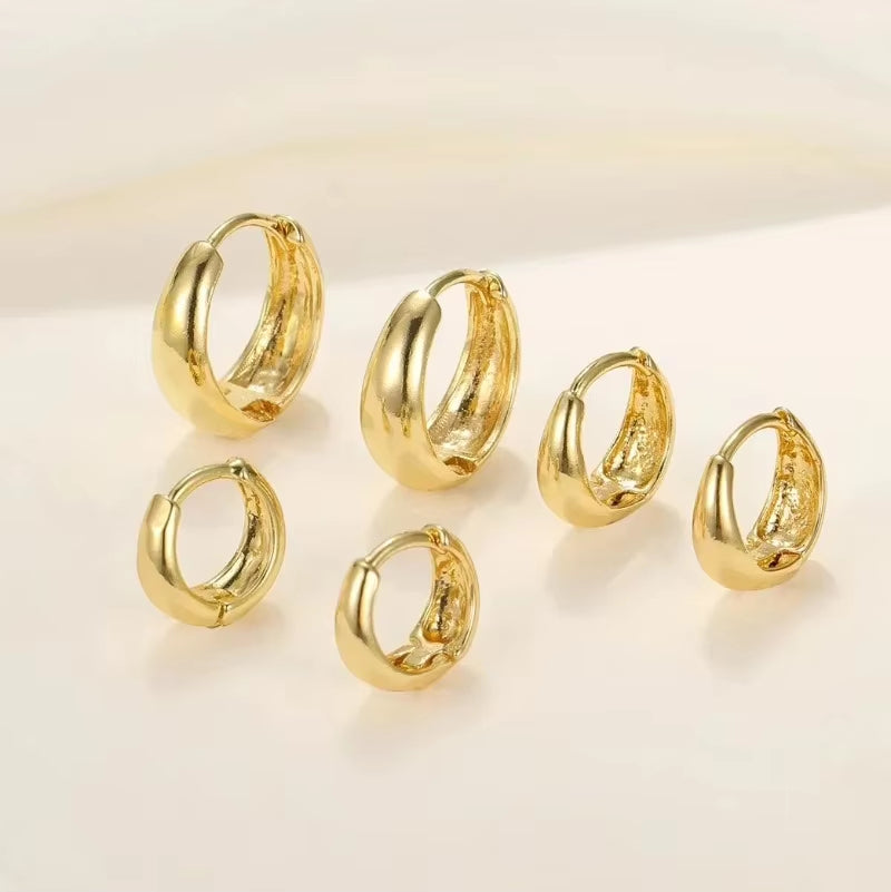 3 Piece Royal Hoop Earring Set