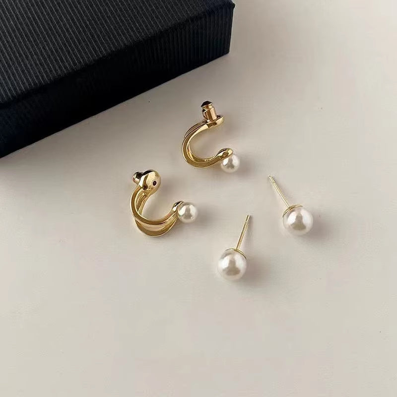 Pearl Swirl Earrings