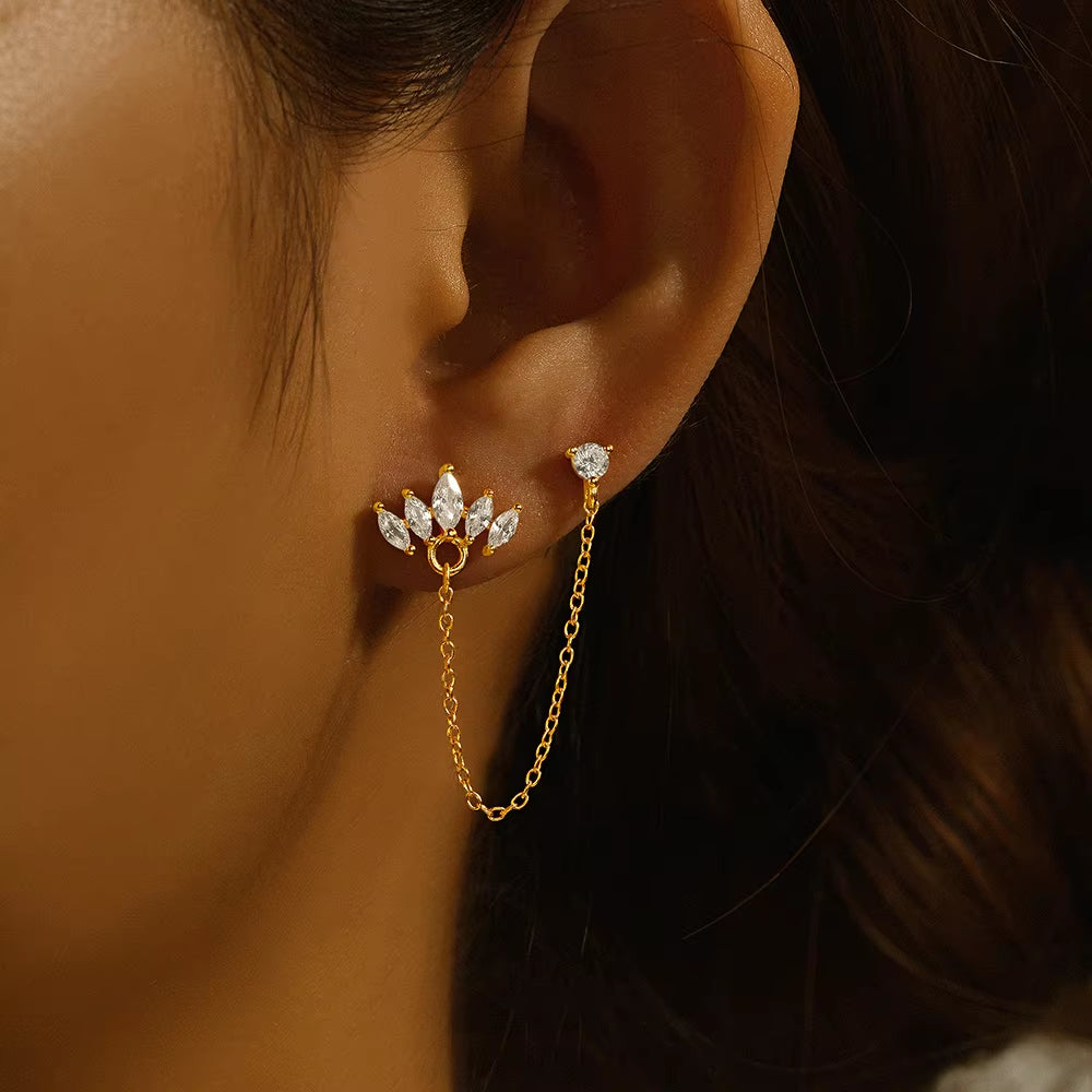 Crystal Sparkle Earring Set