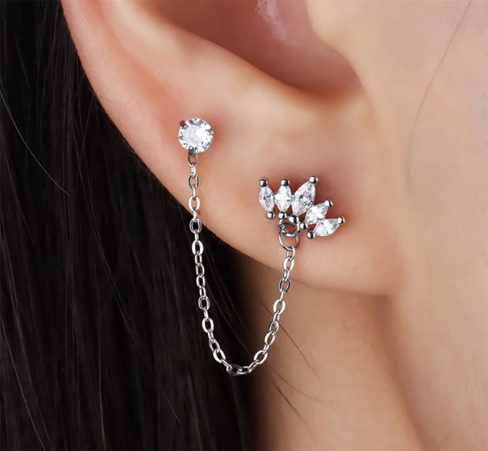 Crystal Sparkle Earring Set
