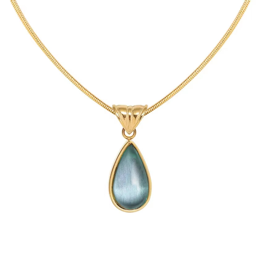 18K Gold Waterdrop Necklace