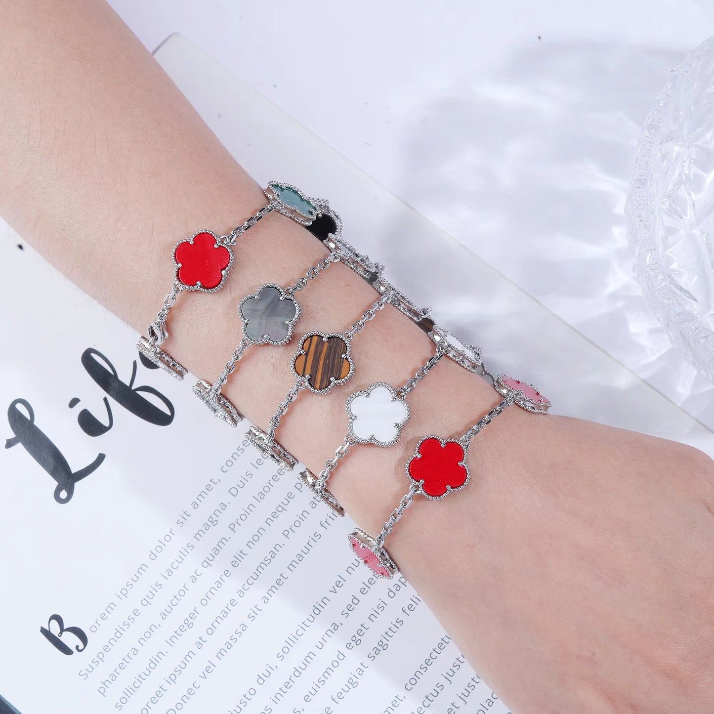 Silver Clove Bracelet
