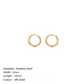 14K Gold Classic Round Hoop Earrings