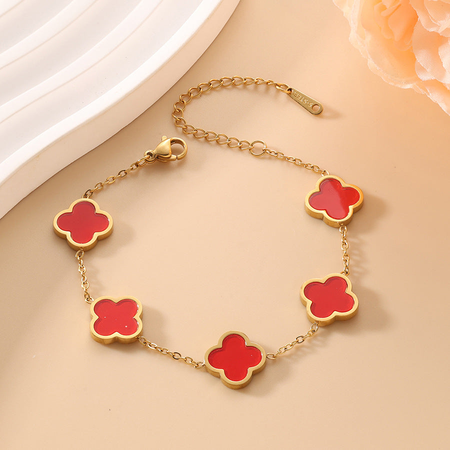 18K Clover Bracelet