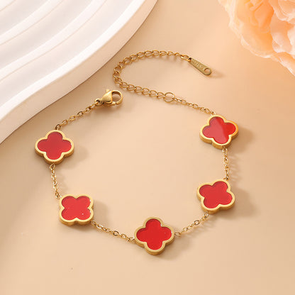 18K Clover Bracelet