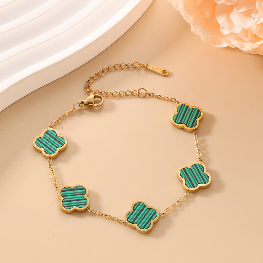 18K Clover Bracelet