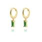 Gold Silver Huggies Dangle Hoop Earrings