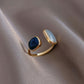 18K Gold Aquamarine Ring