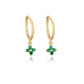 Gold Silver Dangle Hoop Earrings