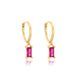 Gold Silver Huggies Dangle Hoop Earrings