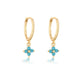 Gold Silver Dangle Hoop Earrings