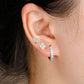 3 Piece Hoop Stud Earring Set