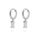 Gold Silver Huggies Dangle Hoop Earrings