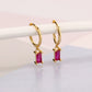 Gold Silver Huggies Dangle Hoop Earrings