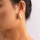 18K Teardrop Gold Earrings