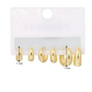 3 Piece Royal Hoop Earring Set