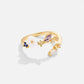 18K Gold Blossom Flower Ring