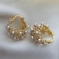 18K Gold Pearl Earrings