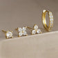 Flower 4 Piece Earring Set