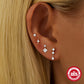 Crystal Stud Earrings Set