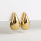 18K Teardrop Gold Earrings
