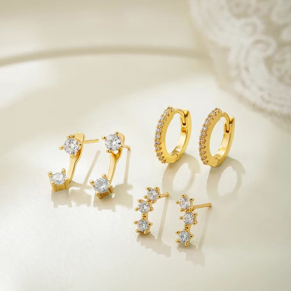 3 Piece Dainty Earring Set