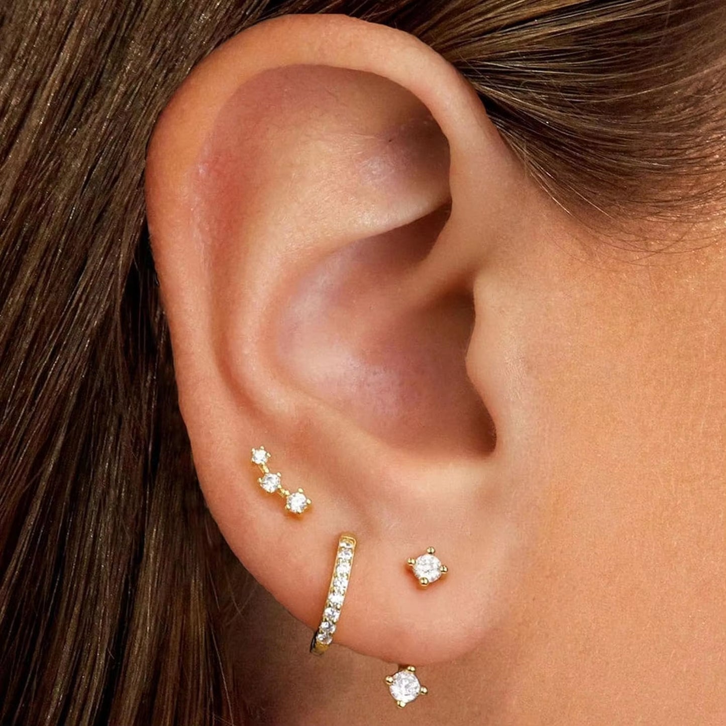3 Piece Dainty Earring Set