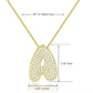 18K Gold Bubble Initial Diamond Necklace