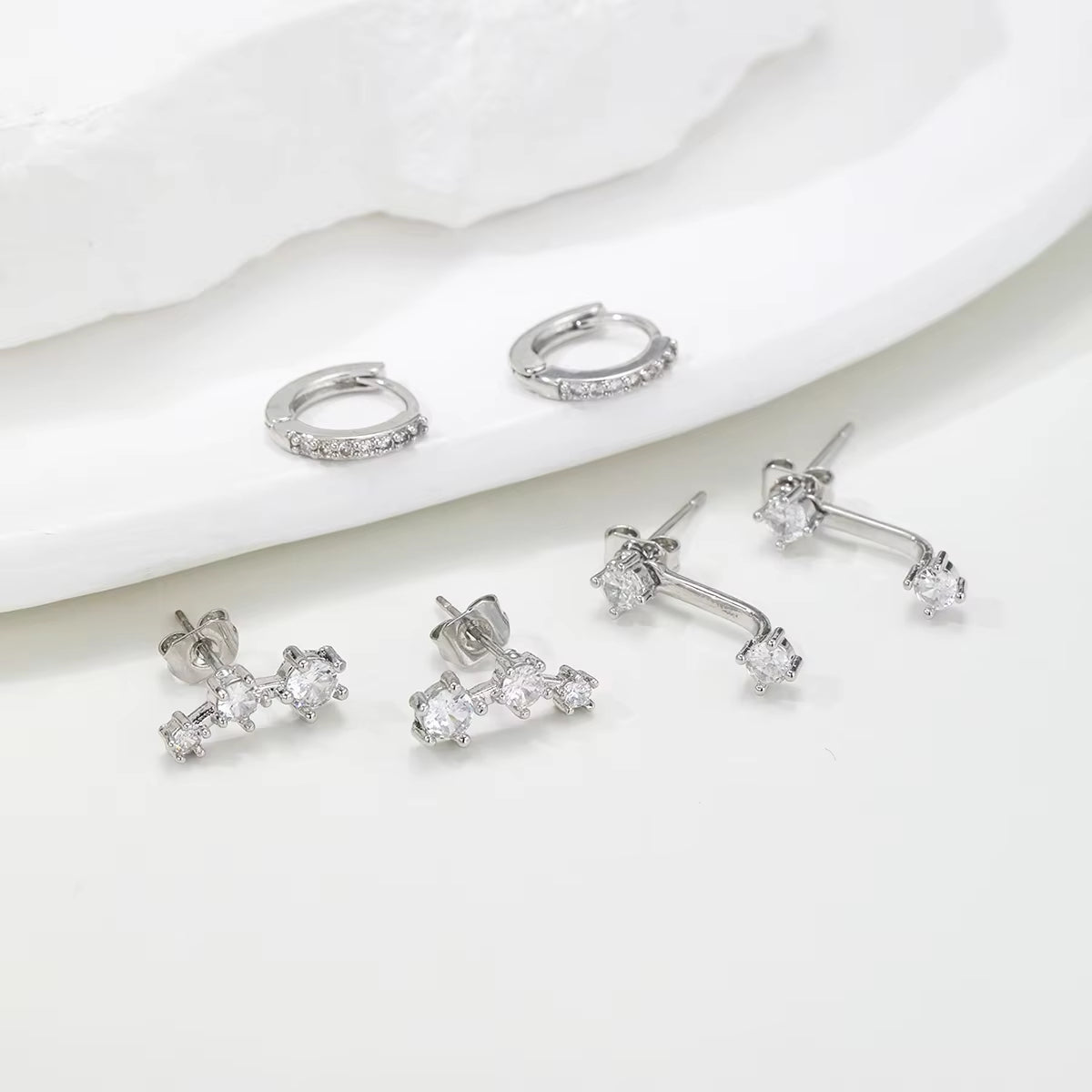 3 Piece Dainty Earring Set