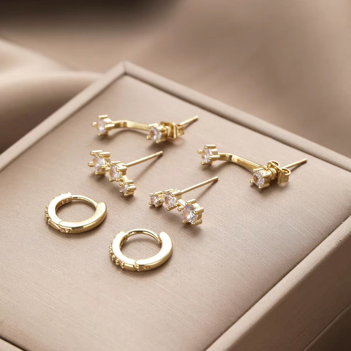 3 Piece Dainty Earring Set