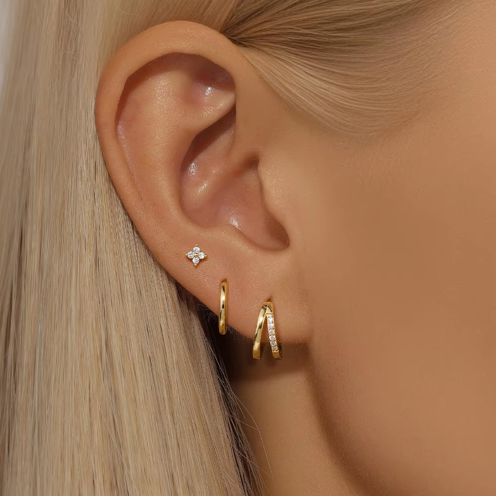 3 Piece Hoops Flower Set