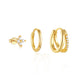 3 Piece Hoops Flower Set